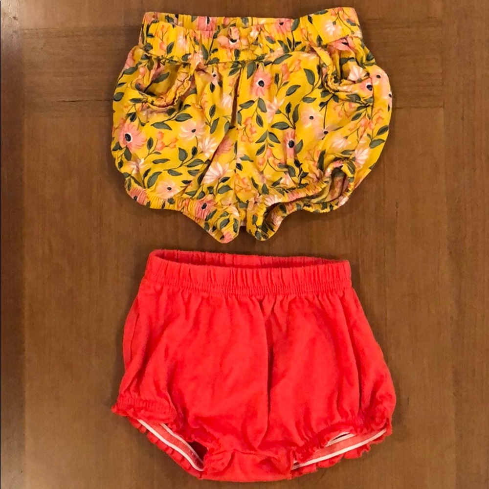 Two pair of bubble shorts (2-4 months)